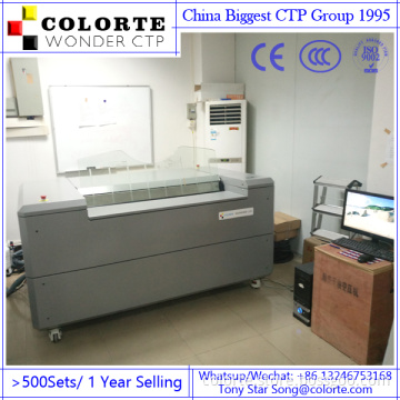 128 channels Aurora U1200+ UV CTP Machine for Tin format printing ctp with max. plate size 1470mmX1180mm